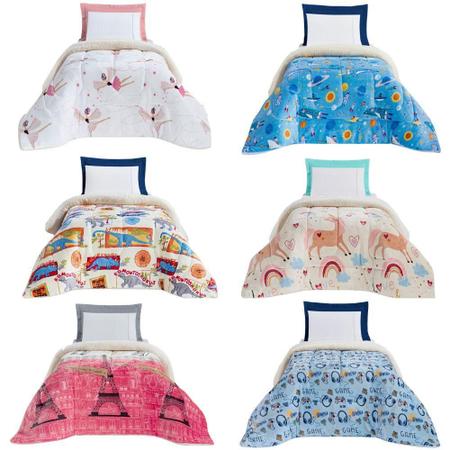 Imagem de Coberdrom Inverno Cobertor Infantil Cama Solteiro Bouti Kids