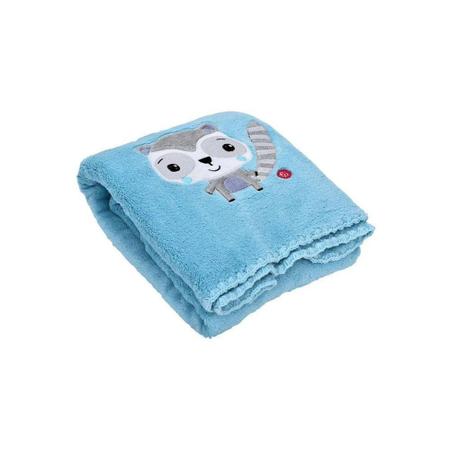 Imagem de Cobertor Antialérgico Infantil  Bebê Manta Menino Azul - Fisher Price