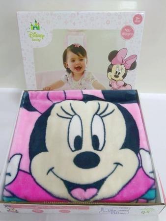 Imagem de Cobertor Antialérgico Raschel Jolitex-Bebê Disney Minnie Bercinho- Rosa