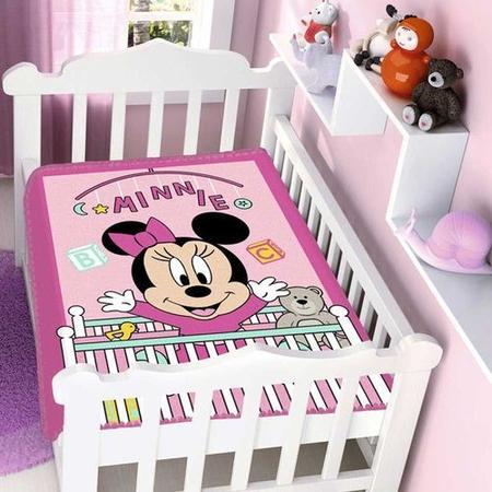 Imagem de Cobertor Antialérgico Raschel Jolitex-Bebê Disney Minnie Bercinho- Rosa