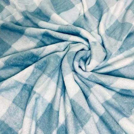 Imagem de Cobertor baby microfibra presente 90x110 vichy azul