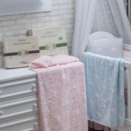 Imagem de Cobertor Baby Super Soft Em Relevo Estampado 80cm X 1,10m Jolitex