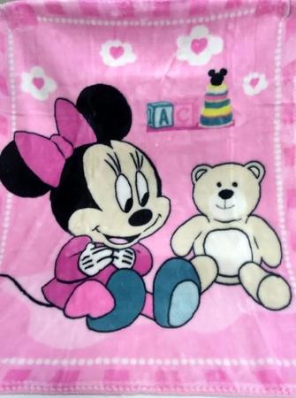 Imagem de Cobertor Bebê Antialérgico Raschel- Enxoval Disney Minnie Surpresa- Jolitex