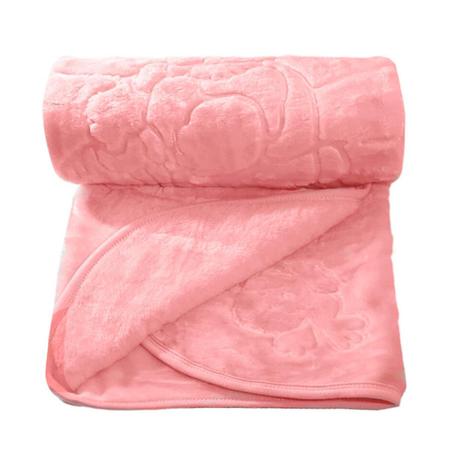 Imagem de Cobertor Bebe Frio Intenso Menina Urso 1,05cm x 90cm Toque Macio Antialergico