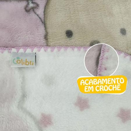 Imagem de Cobertor Bebê Hipoalergênico Colibri Le Petit - Jolitex Ternille