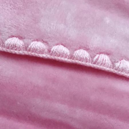 Imagem de Cobertor Bebê Infantil Colibri Relevo Antialérgico Rosa Elef