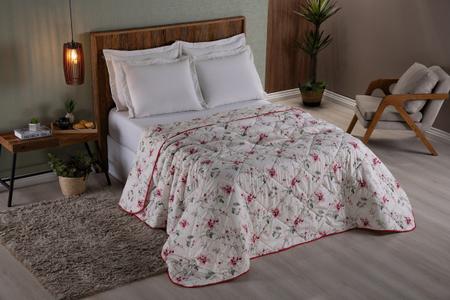 cobertor cama solteiro 400 fios dupla face 100% poliéster micro percal - Beatriz Enxovais Imagem de cobertor cama solteiro 400 fios dupla face 100% poliéster micro percal