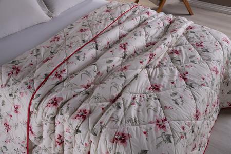 cobertor cama solteiro 400 fios dupla face 100% poliéster micro percal - Beatriz Enxovais Imagem de cobertor cama solteiro 400 fios dupla face 100% poliéster micro percal