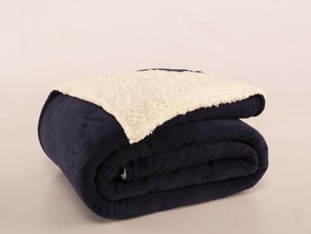 Imagem de Cobertor canada soft com sherpa queen 1peça