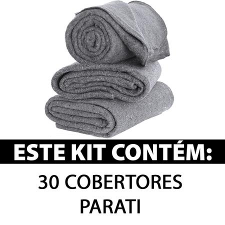 Imagem de Cobertor Casal com 30 peças 160x190cm Corta Febre Popular Doação - Emcompre