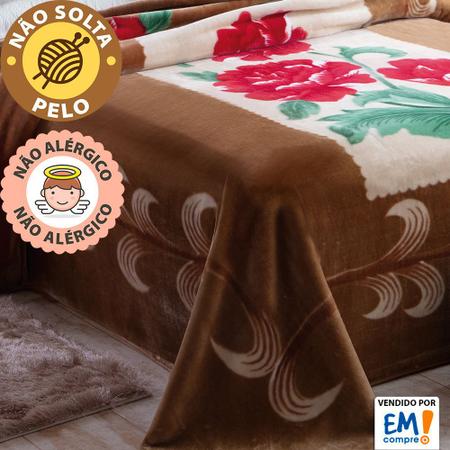 Imagem de Cobertor Casal Dupla Face 1,80m x 2,20m Dyuri Jolitex -Emcompre