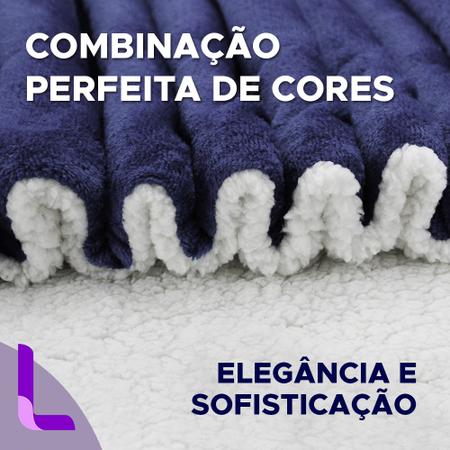 Imagem de Cobertor Casal Dupla Face Sherpa Toque Lã de Ovelha Carneiro Manta Microfibra Corttex 1,80 x 2,20