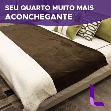 Imagem de Cobertor Casal Dupla Face Sherpa Toque Lã de Ovelha Carneiro Manta Microfibra Corttex 1,80 x 2,20