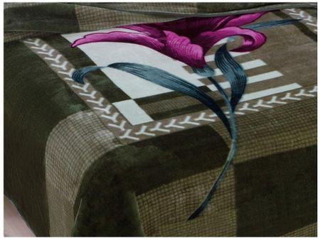 Imagem de Cobertor Casal Dyuri Oregon Verde + Travesseiro