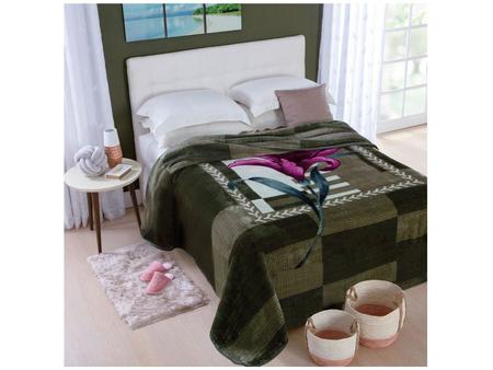 Imagem de Cobertor Casal Dyuri Oregon Verde + Travesseiro