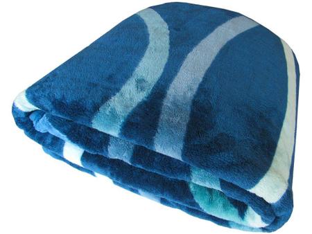 Imagem de Cobertor Casal Jolitex Microfibra 100% Poliéster - Kyor Plus Avalon Azul