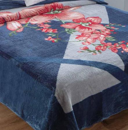 Imagem de Cobertor Casal Jolitex Ternille Kyor Plus Genova 180x220m Azul