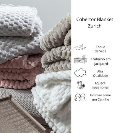 Imagem de Cobertor Casal Kacyumara Zurich Jacquard 1,80x2,20m