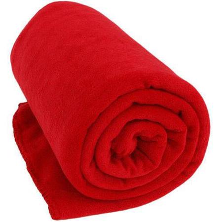 Imagem de Cobertor Casal Manta Felpuda 01 Peça (toque Aveludado) Vermelho