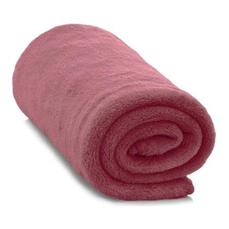 Imagem de Cobertor Casal Queen mantinha Lisa de microfibra rosê