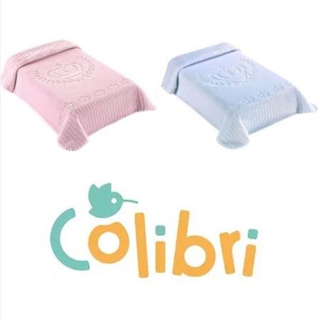 Imagem de Cobertor de Bebe em Alto Relevo Colibri Linha Exclusive Hipoalérgico 80X1,10m