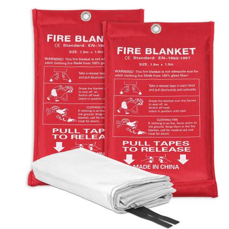 Imagem de Cobertor de incêndio Safewayfire Emergency Fire, pacote com 2