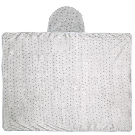 Imagem de Cobertor De Microfibra Macio Com Capuz Bordado Bicho Menino E Menina