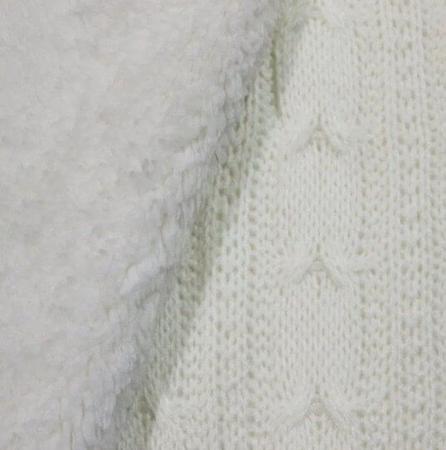 Imagem de Cobertor Donna Laço Bebê 100x75 cm Lã com Sherpa