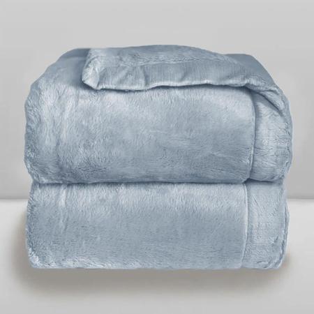 Imagem de Cobertor Donna Laço Bebê Plush Cosy Azul