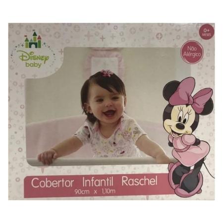 Imagem de Cobertor Infantil 1 Unidade Raschel Disney Baby Minnie - Jolitex