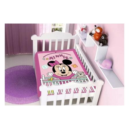 Imagem de Cobertor Infantil 1 Unidade Raschel Disney Baby Minnie - Jolitex