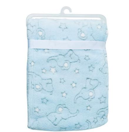 Imagem de Cobertor Infantil Azul Elefante Clingo