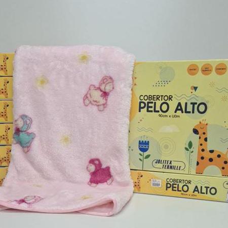 Imagem de Cobertor Infantil Jolitex Pelo Alto 0,90x1,10m Ovelhinhas