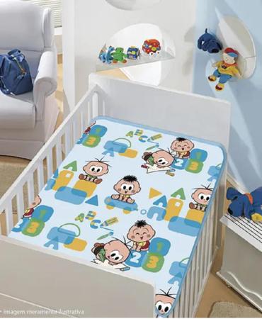 Imagem de Cobertor Infantil Jolitex Turma Da Monica Menino 0,90x1,10m Azul