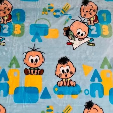 Imagem de Cobertor Infantil Jolitex Turma Da Monica Menino 0,90x1,10m Azul