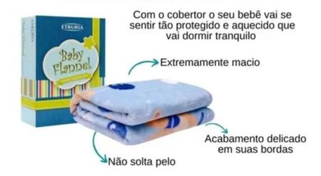 Imagem de Cobertor Infantil Toque de Seda Etruria