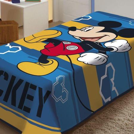 Imagem de Cobertor Jolitex Solteiro Mickey Disney Raschel Plus 1,50x2,00m