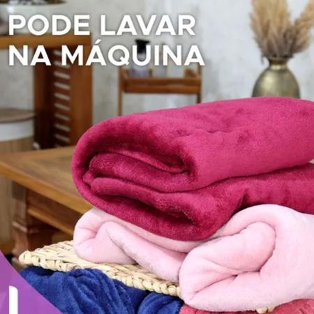 Imagem de Cobertor King Microfibra Grande Flannel Quentinho Inverno