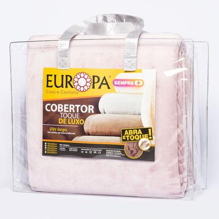 Imagem de Cobertor King Size Europa Toque de Luxo 240 x 250cm - Rosa Malva