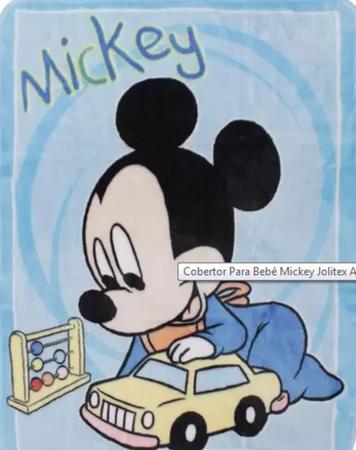 Imagem de Cobertor Manta Bebe Berço Raschel Plus Disney Mickey Carrinhos - Não Alérgico