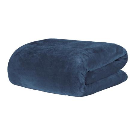 Imagem de Cobertor Manta Blanket Queen 300G Azul Jeans - Kacyumara