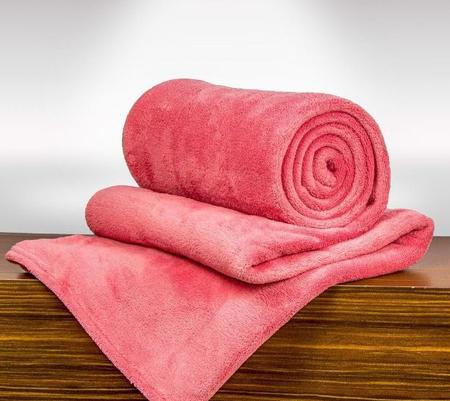 Imagem de Cobertor Manta Casal Padrão Anti Alérgico rose soft