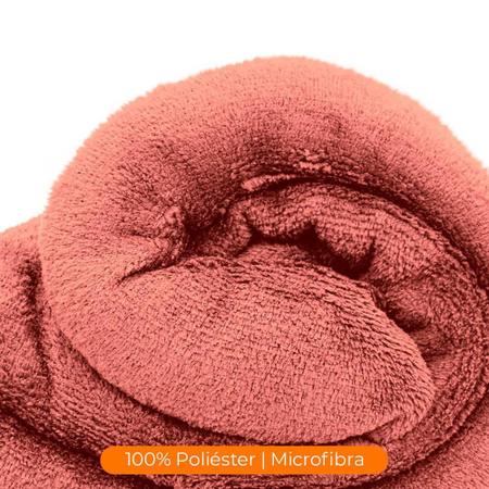 Imagem de Cobertor Manta de Solteiro Microfibra Antialérgico 1,5x2,2m Coral - Camesa