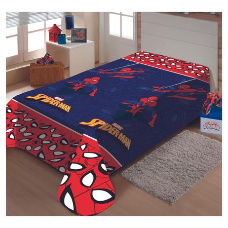 Imagem de Cobertor Manta Infantil Spider Man Homem Aranha Soft Jolitex