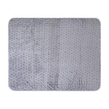 Imagem de Cobertor Manta Mantinha Para Bebe Bolinhas POA microfibra Papi Friends 1,10x90  Cinza