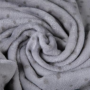 Imagem de Cobertor Manta Mantinha Para Bebe Bolinhas POA microfibra Papi Friends 1,10x90  Cinza