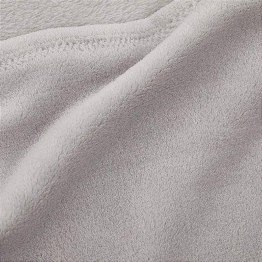Imagem de Cobertor Manta Mantinha para Bebe De Microfibra Mami Papi Textil Cinza 1.10m x 85cm