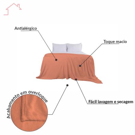 Imagem de Cobertor Manta Microfibra Arte Cazza Solteiro