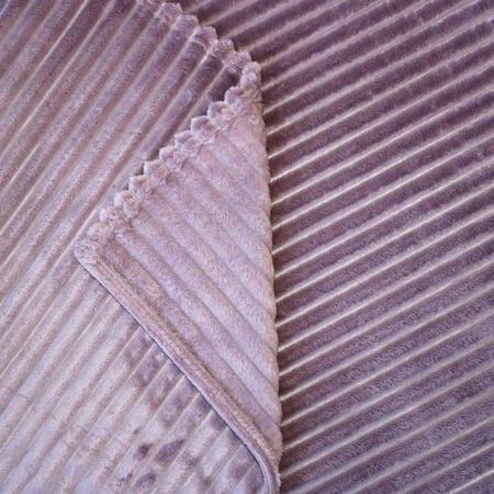 Imagem de Cobertor Manta Microfibra Canelada Queen (Toque Aveludado)