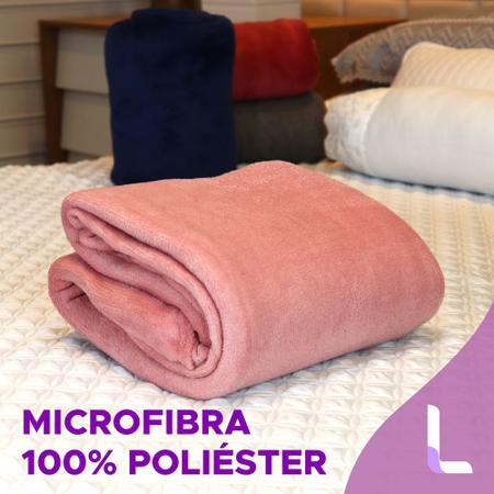 Imagem de Cobertor Manta Microfibra Casal Home Design Corttex Antialérgico Super Macio e confortável Coberta
